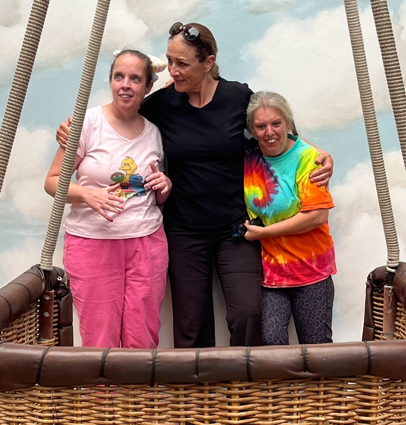 Program participants visit the Balloon Museum
